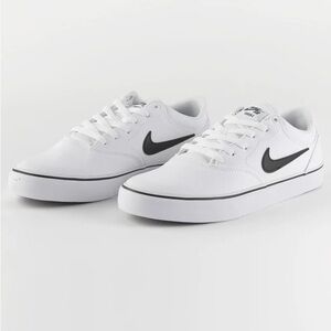 Nike SB Chron 2 White and Black Skate Shoes
